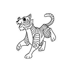 Malvorlage: Tiger (Tiere) #13770 - Kostenlose Malvorlagen zum Ausdrucken