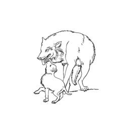Malvorlage: Wolf (Tiere) #10445 - Kostenlose Malvorlagen zum Ausdrucken