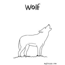 Malvorlage: Wolf (Tiere) #10571 - Kostenlose Malvorlagen zum Ausdrucken