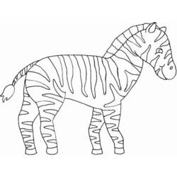 Malvorlage: Zebra (Tiere) #12950 - Kostenlose Malvorlagen zum Ausdrucken