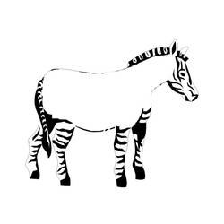 Malvorlage: Zebra (Tiere) #13048 - Kostenlose Malvorlagen zum Ausdrucken