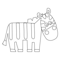 Malvorlage: Zebra (Tiere) #13086 - Kostenlose Malvorlagen zum Ausdrucken