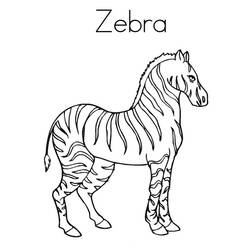 Malvorlage: Zebra (Tiere) #13096 - Kostenlose Malvorlagen zum Ausdrucken