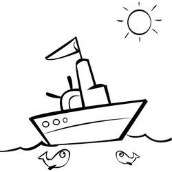Malvorlage: Boot Schiff (Transport) #137459 - Kostenlose Malvorlagen zum Ausdrucken