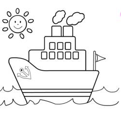 Malvorlage: Boot Schiff (Transport) #137470 - Kostenlose Malvorlagen zum Ausdrucken