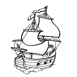 Malvorlage: Boot Schiff (Transport) #137478 - Kostenlose Malvorlagen zum Ausdrucken