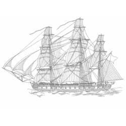 Malvorlage: Boot Schiff (Transport) #137481 - Kostenlose Malvorlagen zum Ausdrucken