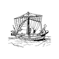 Malvorlage: Boot Schiff (Transport) #137497 - Kostenlose Malvorlagen zum Ausdrucken