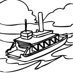 Malvorlage: Boot Schiff (Transport) #137501 - Kostenlose Malvorlagen zum Ausdrucken