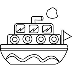Malvorlage: Boot Schiff (Transport) #137508 - Kostenlose Malvorlagen zum Ausdrucken