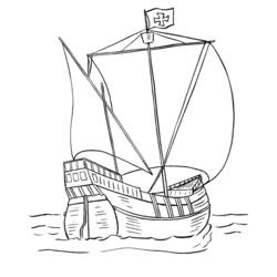 Malvorlage: Boot Schiff (Transport) #137530 - Kostenlose Malvorlagen zum Ausdrucken