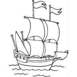 Malvorlage: Boot Schiff (Transport) #137554 - Kostenlose Malvorlagen zum Ausdrucken