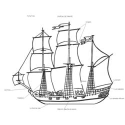 Malvorlage: Boot Schiff (Transport) #137573 - Kostenlose Malvorlagen zum Ausdrucken