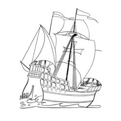 Malvorlage: Boot Schiff (Transport) #137579 - Kostenlose Malvorlagen zum Ausdrucken