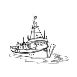Malvorlage: Boot Schiff (Transport) #137605 - Kostenlose Malvorlagen zum Ausdrucken