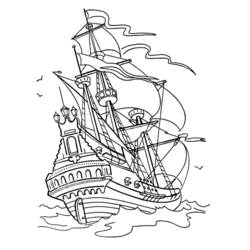 Malvorlage: Boot Schiff (Transport) #137610 - Kostenlose Malvorlagen zum Ausdrucken