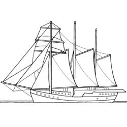 Malvorlage: Boot Schiff (Transport) #137653 - Kostenlose Malvorlagen zum Ausdrucken