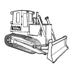 Malvorlage: Bulldozer / mechanischer Bagger (Transport) #141680 - Kostenlose Malvorlagen zum Ausdrucken
