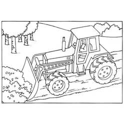 Malvorlage: Bulldozer / mechanischer Bagger (Transport) #141681 - Kostenlose Malvorlagen zum Ausdrucken