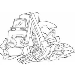 Malvorlage: Bulldozer / mechanischer Bagger (Transport) #141683 - Kostenlose Malvorlagen zum Ausdrucken