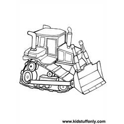 Malvorlage: Bulldozer / mechanischer Bagger (Transport) #141684 - Kostenlose Malvorlagen zum Ausdrucken