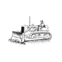 Malvorlage: Bulldozer / mechanischer Bagger (Transport) #141687 - Kostenlose Malvorlagen zum Ausdrucken