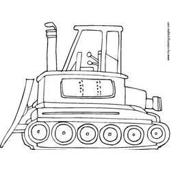 Malvorlage: Bulldozer / mechanischer Bagger (Transport) #141688 - Kostenlose Malvorlagen zum Ausdrucken