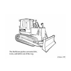 Malvorlage: Bulldozer / mechanischer Bagger (Transport) #141689 - Kostenlose Malvorlagen zum Ausdrucken