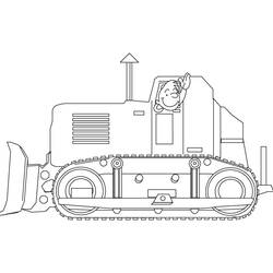 Malvorlage: Bulldozer / mechanischer Bagger (Transport) #141696 - Kostenlose Malvorlagen zum Ausdrucken