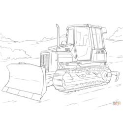 Malvorlage: Bulldozer / mechanischer Bagger (Transport) #141697 - Kostenlose Malvorlagen zum Ausdrucken