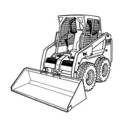 Malvorlage: Bulldozer / mechanischer Bagger (Transport) #141749 - Kostenlose Malvorlagen zum Ausdrucken