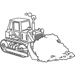Malvorlage: Bulldozer / mechanischer Bagger (Transport) #141754 - Kostenlose Malvorlagen zum Ausdrucken