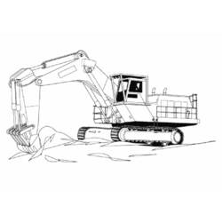 Malvorlage: Bulldozer / mechanischer Bagger (Transport) #141766 - Kostenlose Malvorlagen zum Ausdrucken