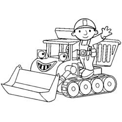 Malvorlage: Bulldozer / mechanischer Bagger (Transport) #141767 - Kostenlose Malvorlagen zum Ausdrucken