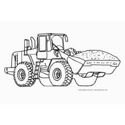 Malvorlage: Bulldozer / mechanischer Bagger (Transport) #141774 - Kostenlose Malvorlagen zum Ausdrucken