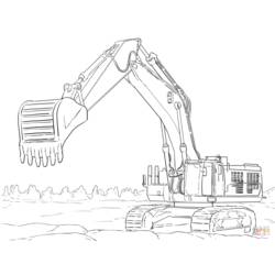 Malvorlage: Bulldozer / mechanischer Bagger (Transport) #141779 - Kostenlose Malvorlagen zum Ausdrucken