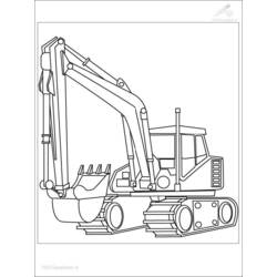Malvorlage: Bulldozer / mechanischer Bagger (Transport) #141782 - Kostenlose Malvorlagen zum Ausdrucken