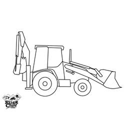 Malvorlage: Bulldozer / mechanischer Bagger (Transport) #141800 - Kostenlose Malvorlagen zum Ausdrucken