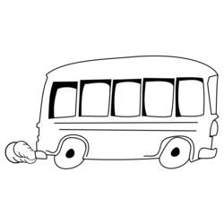 Malvorlage: Bus / Reisebus (Transport) #135281 - Kostenlose Malvorlagen zum Ausdrucken