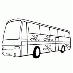 Malvorlage: Bus / Reisebus (Transport) #135282 - Kostenlose Malvorlagen zum Ausdrucken