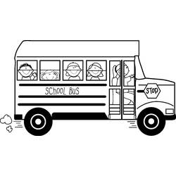 Malvorlage: Bus / Reisebus (Transport) #135295 - Kostenlose Malvorlagen zum Ausdrucken