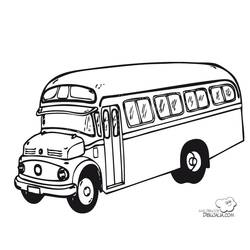 Malvorlage: Bus / Reisebus (Transport) #135297 - Kostenlose Malvorlagen zum Ausdrucken