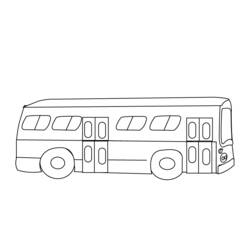 Malvorlage: Bus / Reisebus (Transport) #135301 - Kostenlose Malvorlagen zum Ausdrucken