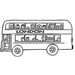 Malvorlage: Bus / Reisebus (Transport) #135303 - Kostenlose Malvorlagen zum Ausdrucken