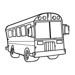 Malvorlage: Bus / Reisebus (Transport) #135304 - Kostenlose Malvorlagen zum Ausdrucken