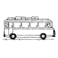 Malvorlage: Bus / Reisebus (Transport) #135307 - Kostenlose Malvorlagen zum Ausdrucken