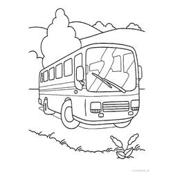 Malvorlage: Bus / Reisebus (Transport) #135308 - Kostenlose Malvorlagen zum Ausdrucken