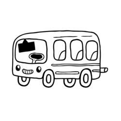 Malvorlage: Bus / Reisebus (Transport) #135315 - Kostenlose Malvorlagen zum Ausdrucken