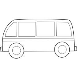Malvorlage: Bus / Reisebus (Transport) #135319 - Kostenlose Malvorlagen zum Ausdrucken