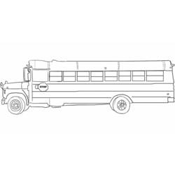 Malvorlage: Bus / Reisebus (Transport) #135320 - Kostenlose Malvorlagen zum Ausdrucken